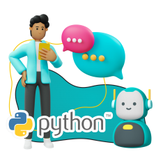 Умный чат-бот на Python - КИБЕРшкола программирования для детей, компьютерные курсы для школьников, начинающих и подростков - KIBERone г. Кыштым