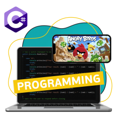 Программирование на C#. Удивительный мир 2D-игр - КИБЕРшкола программирования для детей, компьютерные курсы для школьников, начинающих и подростков - KIBERone г. Кыштым
